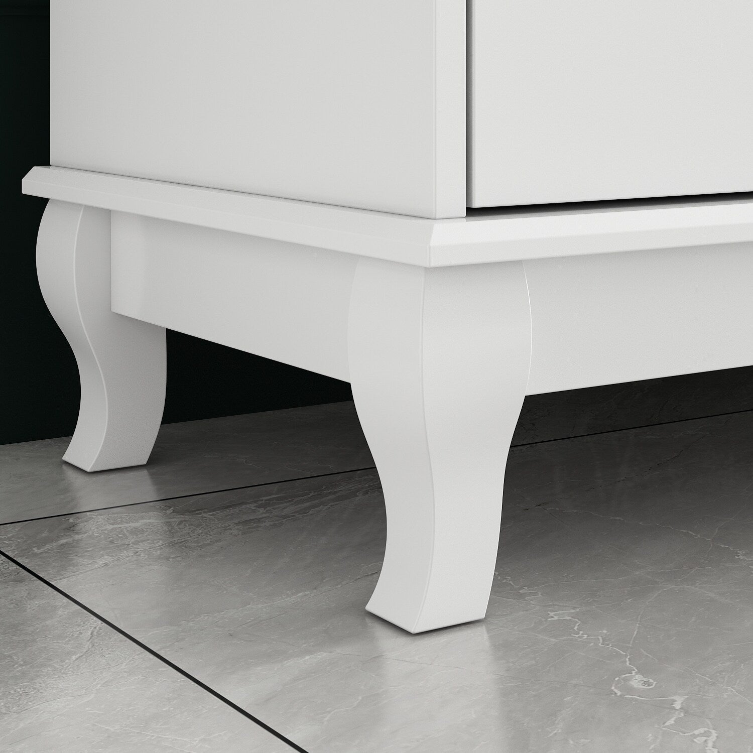 10 Drawer Double Dresser for Bedroom White Dresser Wide Storage