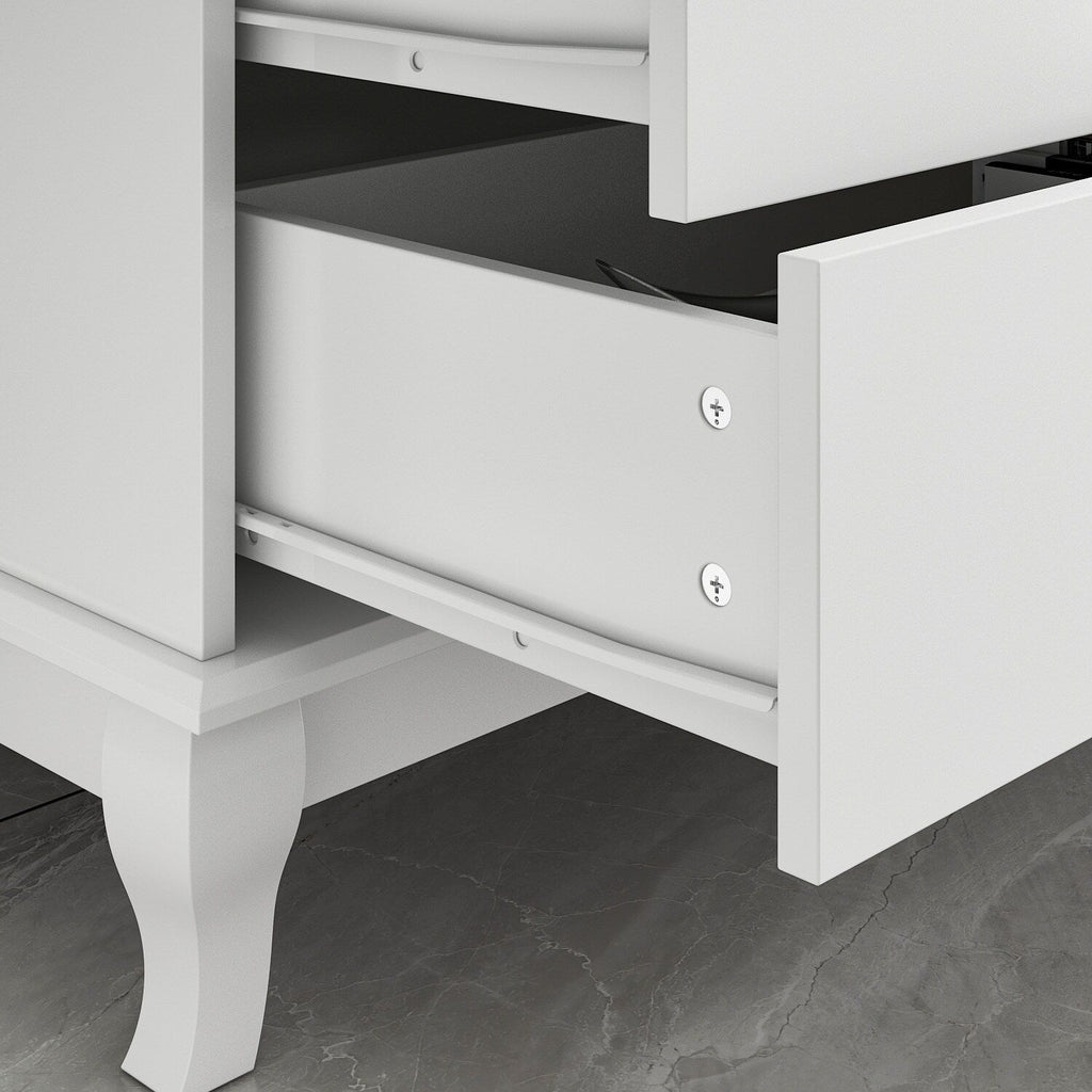 10 Drawer Double Dresser for Bedroom White Dresser Wide Storage