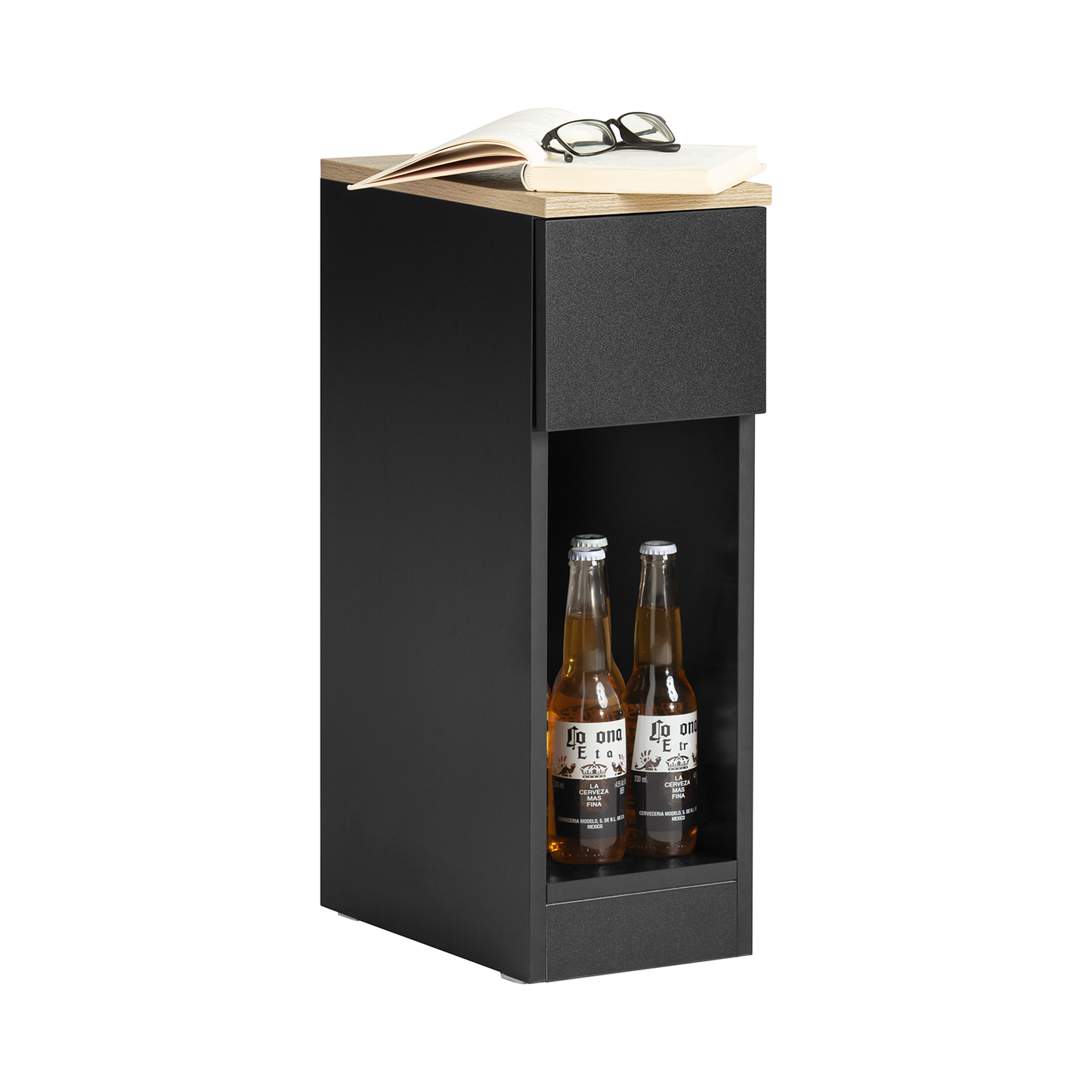 SoBuy Table de chevet, table d'appoint, table basse, table de canapé FBT111-SCH