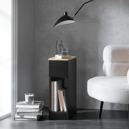 SoBuy Table de chevet, table d'appoint, table basse, table de canapé FBT111-SCH