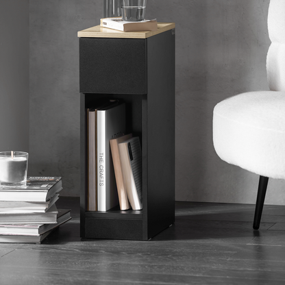 SoBuy Table de chevet, table d'appoint, table basse, table de canapé FBT111-SCH