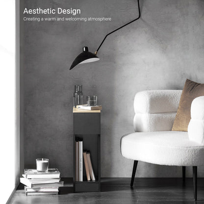 SoBuy Table de chevet, table d'appoint, table basse, table de canapé FBT111-SCH