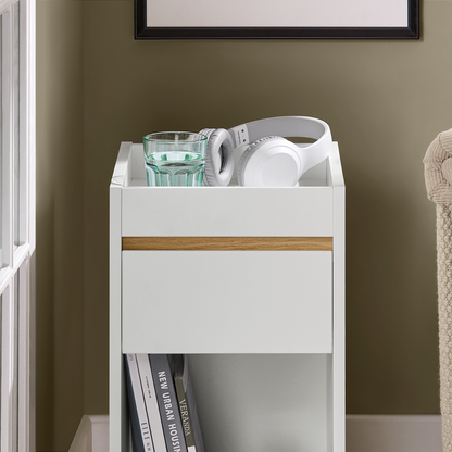 SoBuy Table de chevet, table d'appoint, table basse, table de canapé FBT137-W