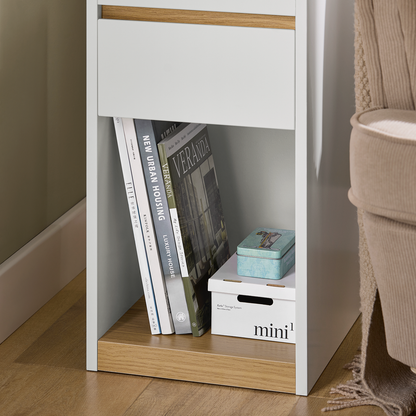 SoBuy Table de chevet, table d'appoint, table basse, table de canapé FBT137-W