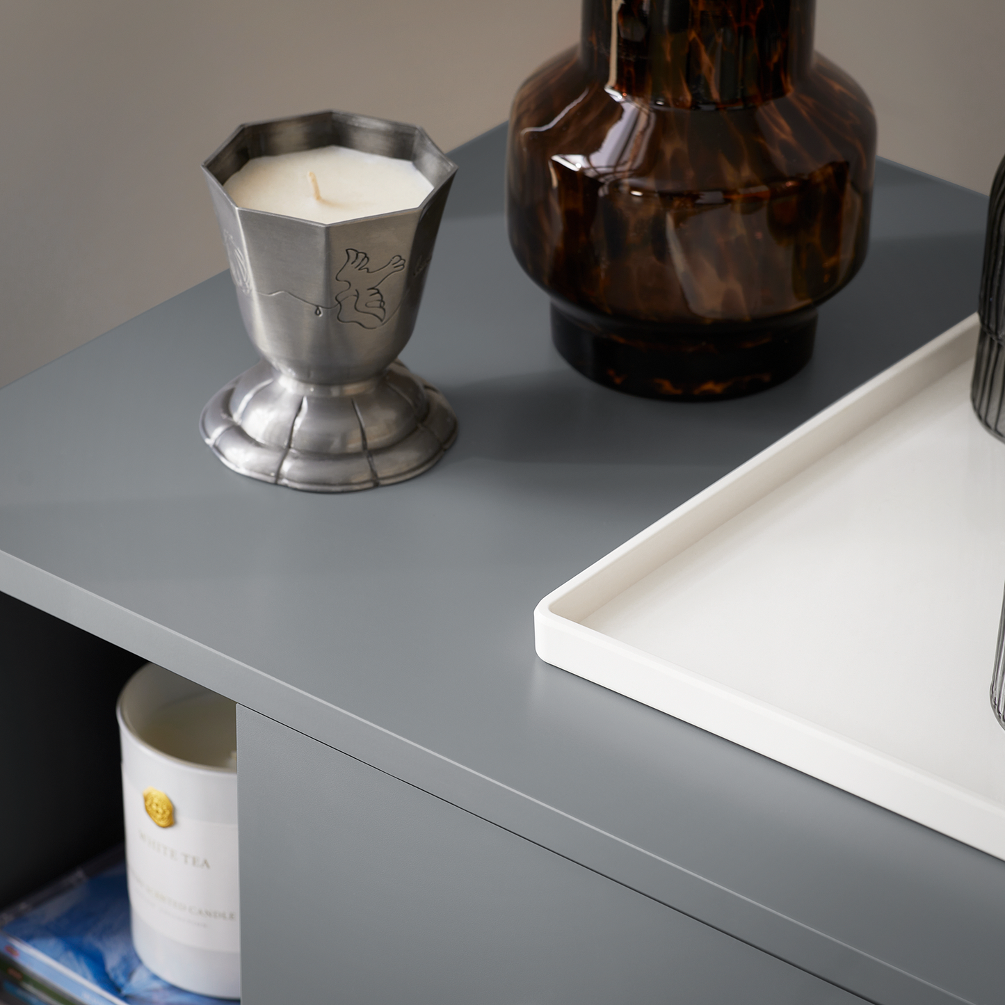 SoBuy Table de chevet, table d'appoint, table basse, table de nuit, table de lampe FBT95-HG