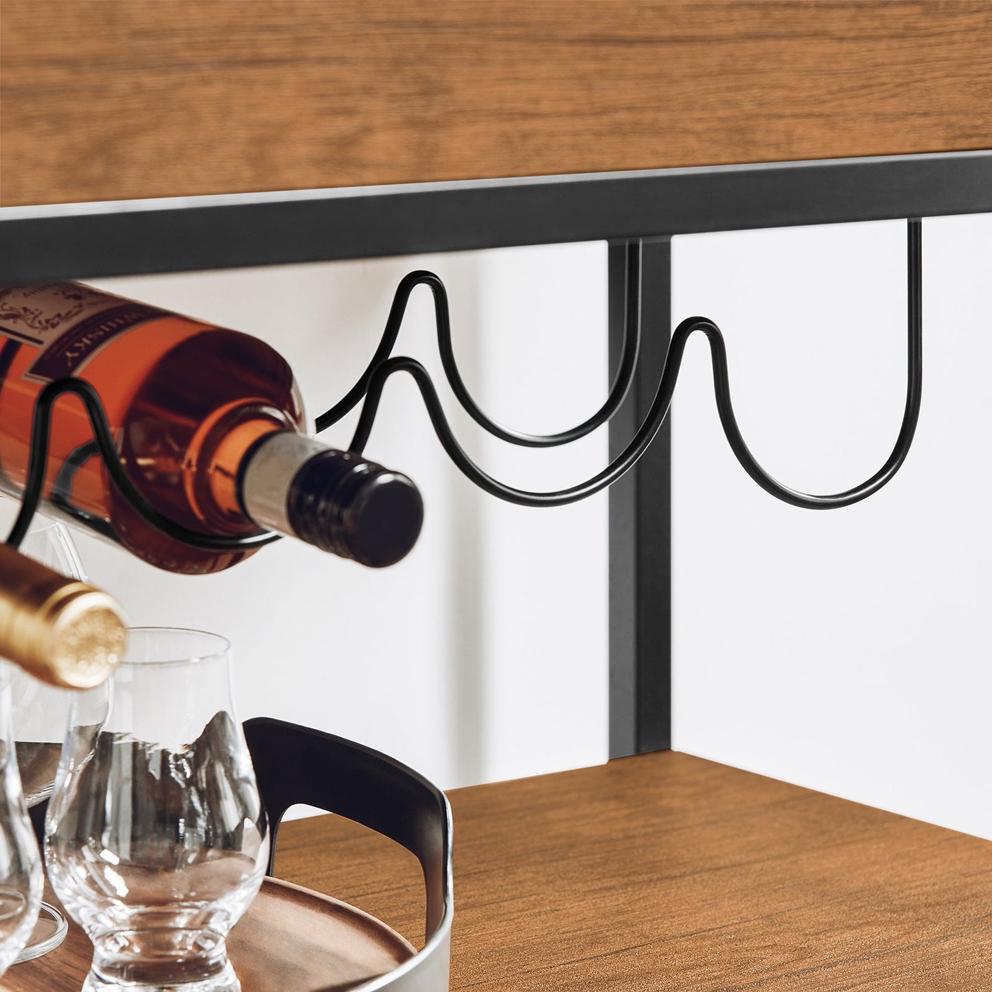 Chariot de service de cuisine SoBuy style industriel vintage en bois et métal, 3 niveaux FKW56-N