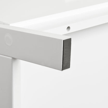 Bibliothèque de rangement blanche SoBuy avec tiroir et étagères, FRG116-W