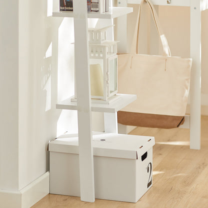 Étagère murale de rangement moderne à 4 niveaux SoBuy en bois, FRG15-W