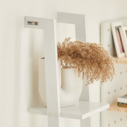 Étagère murale de rangement moderne à 4 niveaux SoBuy en bois, FRG15-W