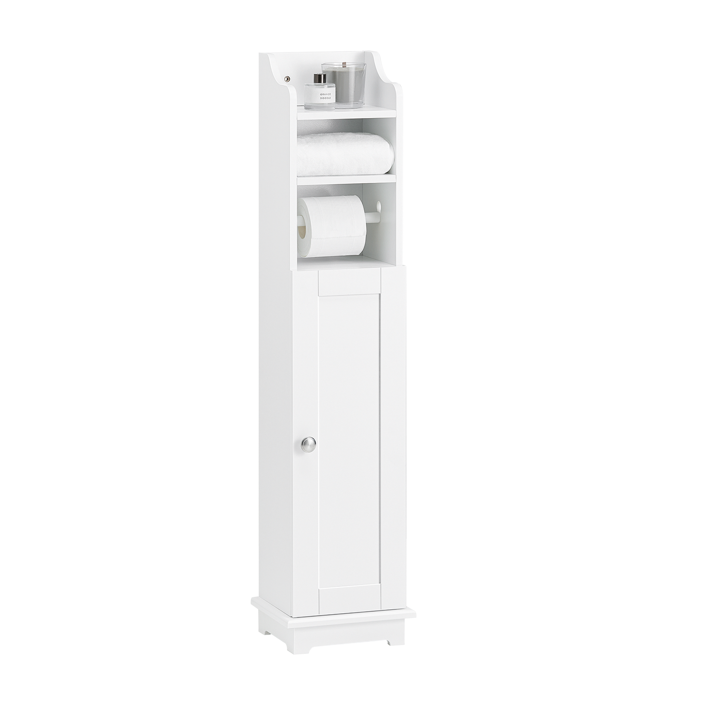 Armoire de rangement sur pied pour papier toilette SoBuy FRG177-W