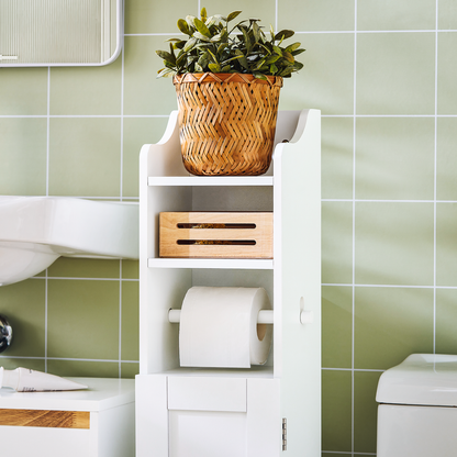 Armoire de rangement sur pied pour papier toilette SoBuy FRG177-W