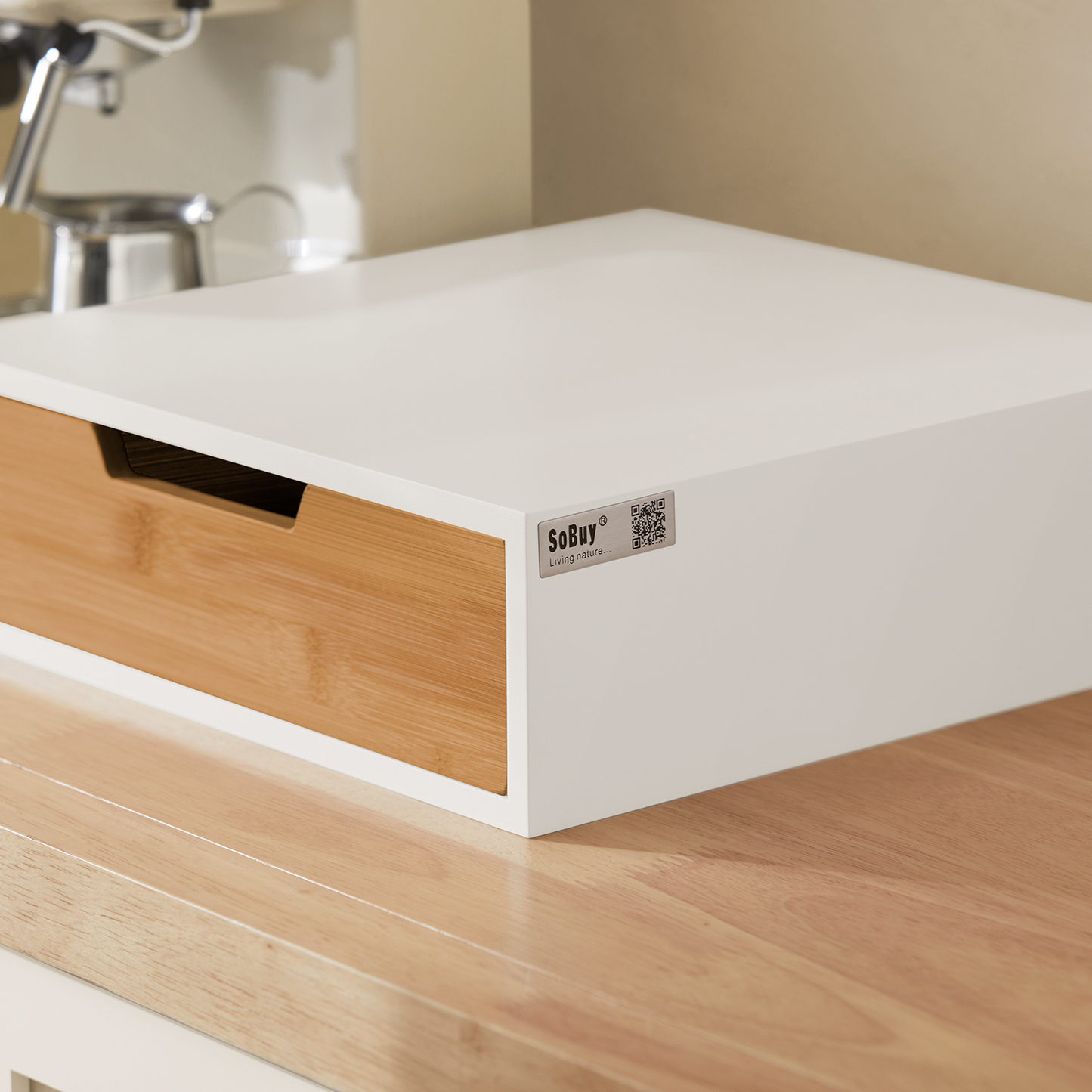 Tiroir de rangement pour capsules de café SoBuy, support/boîte de rangement pour capsules de café FRG179-WN