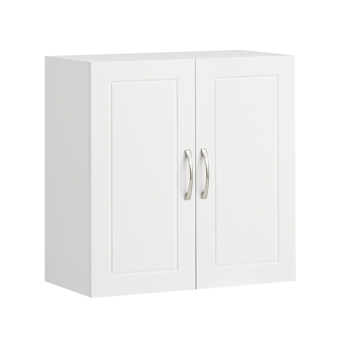 Meuble de rangement mural SoBuy à double porte, idéal pour la cuisine, la salle de bain, le garage ou la buanderie, blanc FRG231-W