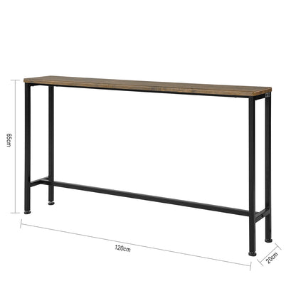 SoBuy FSB19-N, Console, Table d'entrée, Table d'appoint, Table de canapé, L 120 x P 20 x H 65 cm