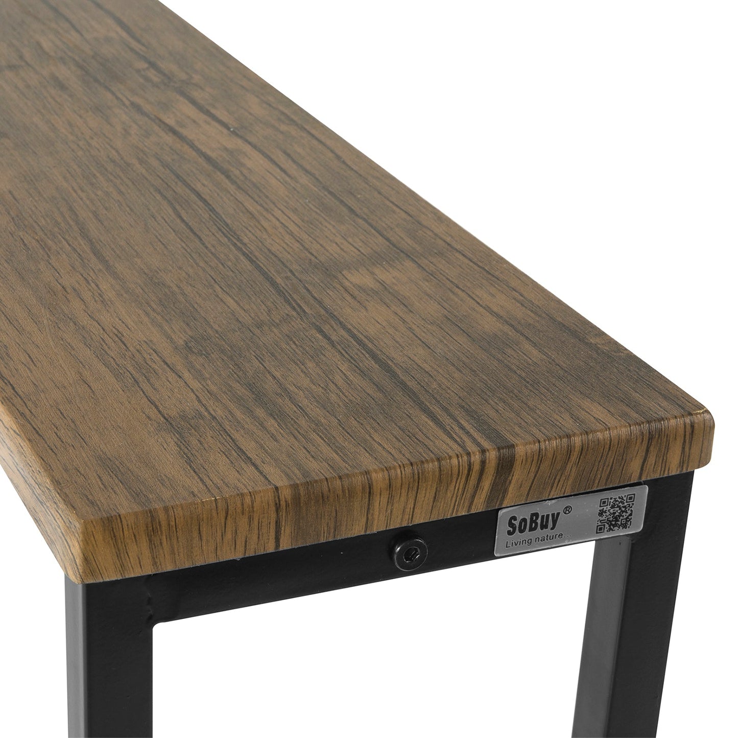 SoBuy FSB19-N, Console, Table d'entrée, Table d'appoint, Table de canapé, L 120 x P 20 x H 65 cm