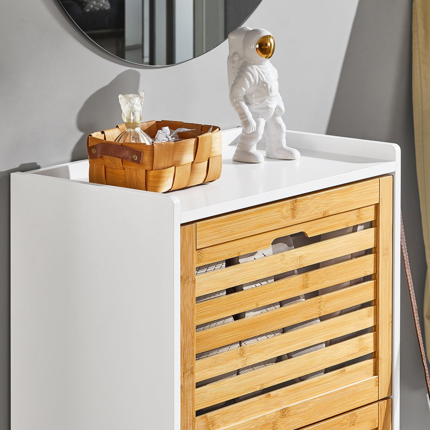 Meuble à chaussures SoBuy FSR108-WN, 3 tiroirs, étagère à chaussures, meuble de rangement pour chaussures