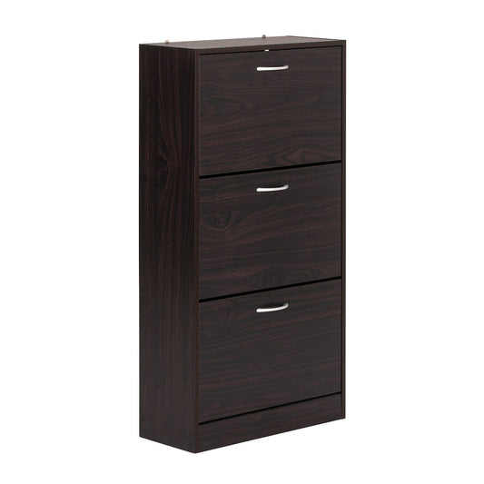 Meuble à chaussures SoBuy FSR110-BR, 3 tiroirs, étagère à chaussures, meuble de rangement pour chaussures