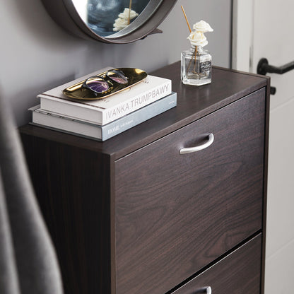 Meuble à chaussures SoBuy FSR110-BR, 3 tiroirs, étagère à chaussures, meuble de rangement pour chaussures