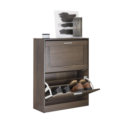 Meuble à chaussures SoBuy à 2 tiroirs, étagère à chaussures, armoire de rangement pour chaussures FSR137-BR