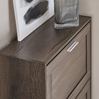 Meuble à chaussures SoBuy à 2 tiroirs, étagère à chaussures, armoire de rangement pour chaussures FSR137-BR