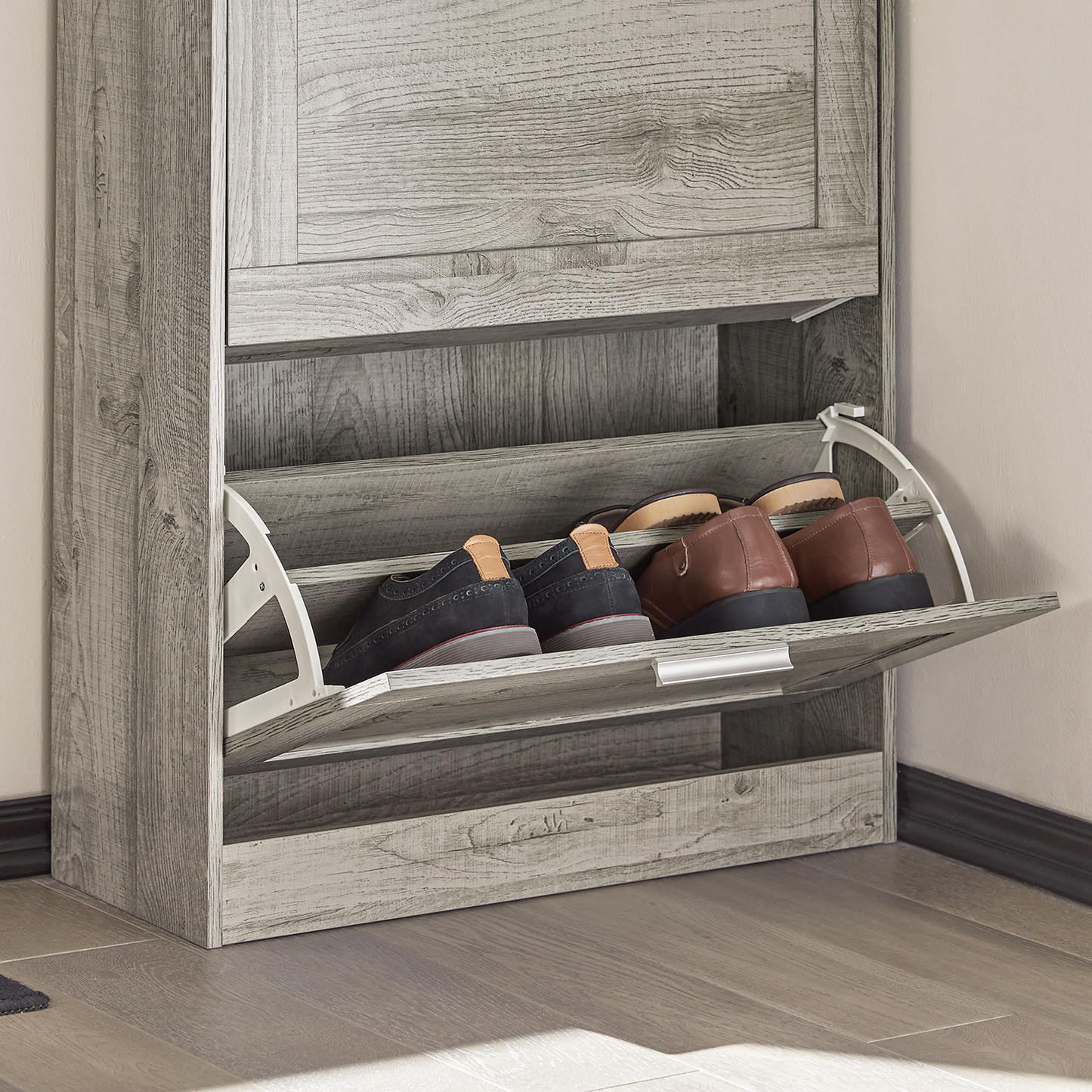 Meuble à chaussures SoBuy FSR137-HG - Étagère à chaussures - Rangement pour chaussures