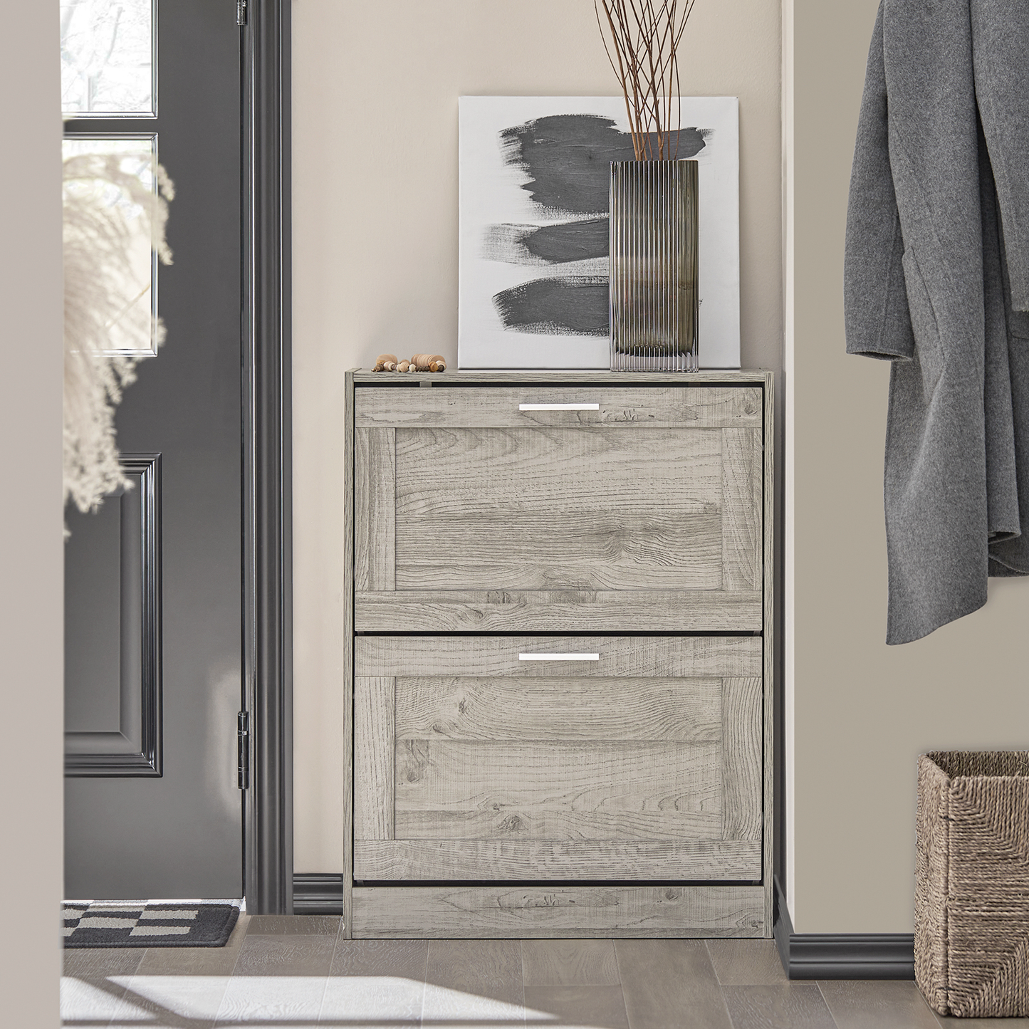 Meuble à chaussures SoBuy FSR137-HG - Étagère à chaussures - Rangement pour chaussures