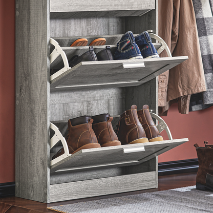 Meuble de rangement à chaussures à 3 tiroirs SoBuy FSR137-L-HG