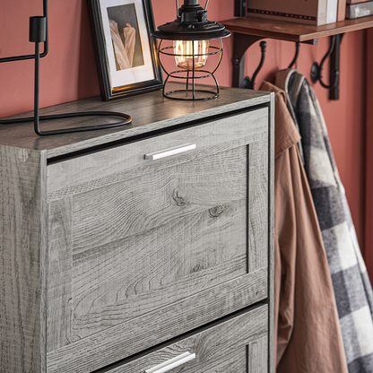 Meuble de rangement à chaussures à 3 tiroirs SoBuy FSR137-L-HG