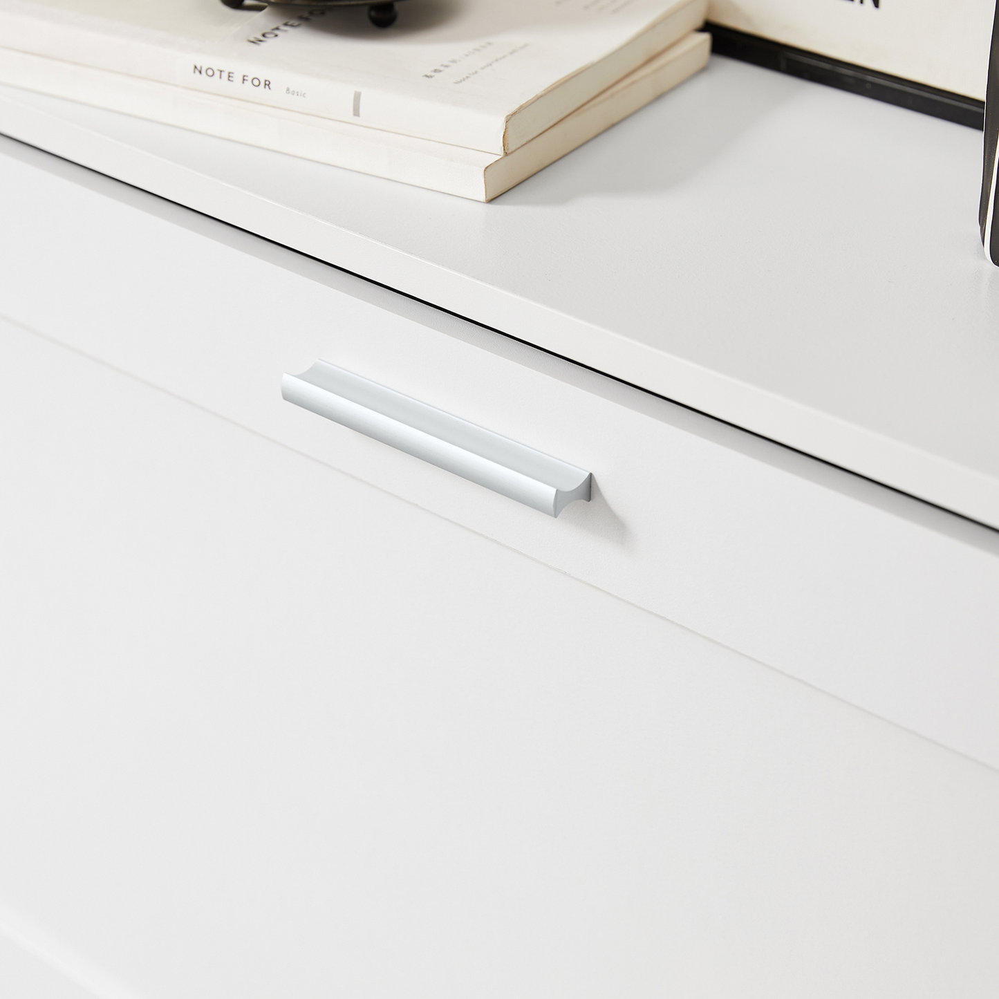 Meuble à chaussures étroit SoBuy avec 2 tiroirs rabattables, étagère à chaussures pour entrée, rangement blanc, FSR137-W