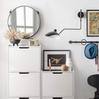 Meuble à chaussures SoBuy FSR151-W à 2 tiroirs rabattables, étagère à chaussures, meuble de rangement pour chaussures