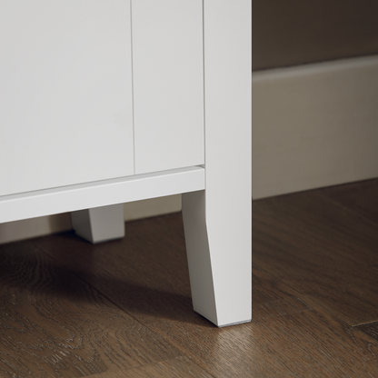 SoBuy FSR152-W, Meuble à chaussures d'entrée, étagère à chaussures, placard de rangement pour chaussures