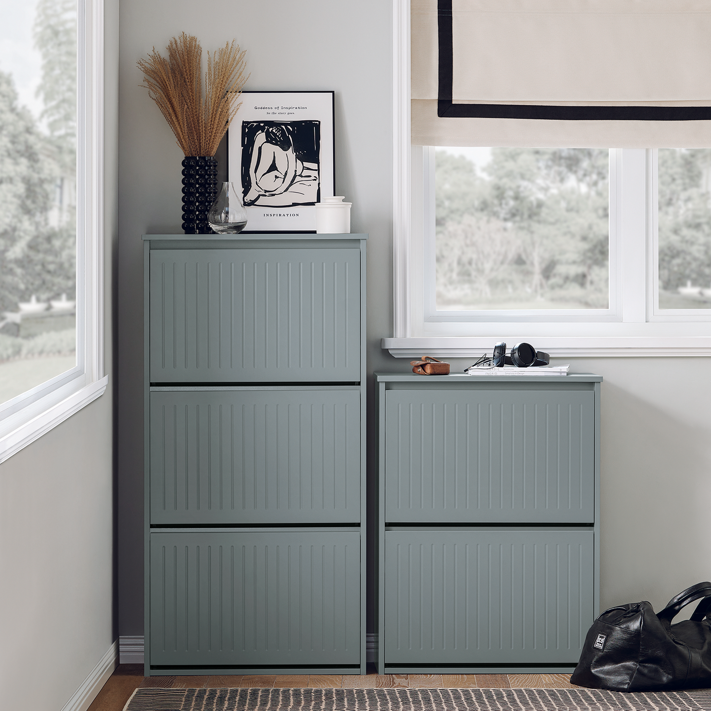 Meuble à chaussures SoBuy à 3 tiroirs rabattables, étagère à chaussures, meuble de rangement pour chaussures FSR165-H-HG