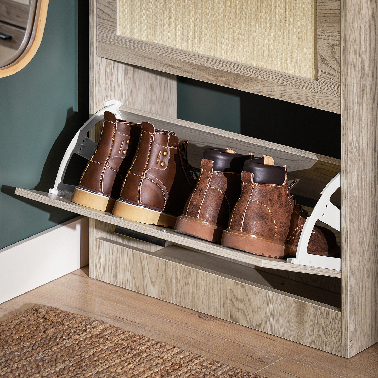 Meuble à chaussures SoBuy avec 3 tiroirs, unité de rangement FSR170-HN