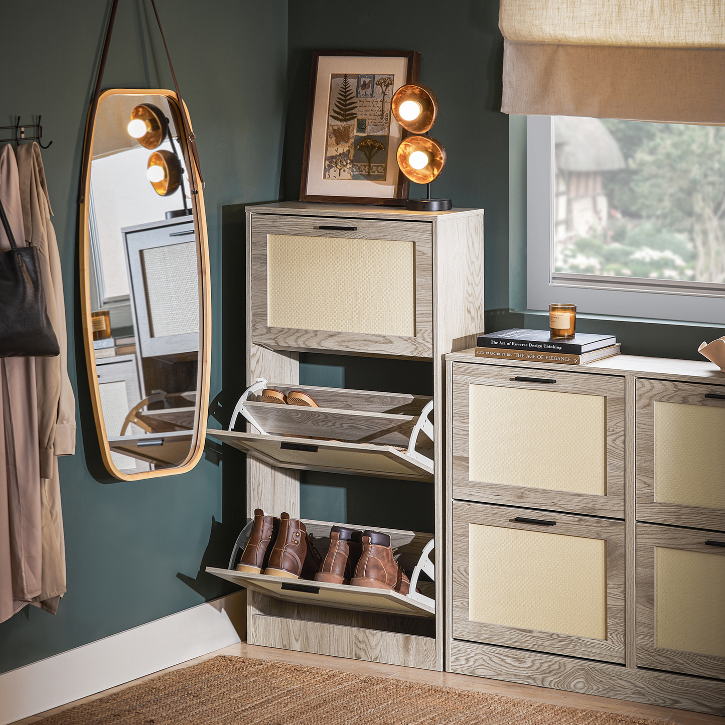 Meuble à chaussures SoBuy avec 3 tiroirs, unité de rangement FSR170-HN