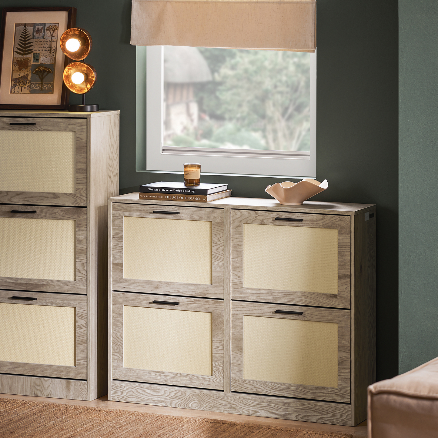 Meuble à chaussures SoBuy avec 4 tiroirs, unité de rangement FSR170-N