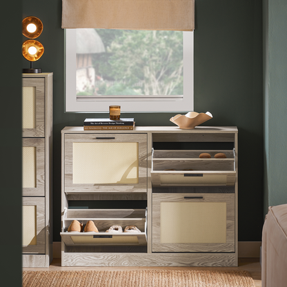 Meuble à chaussures SoBuy avec 4 tiroirs, unité de rangement FSR170-N