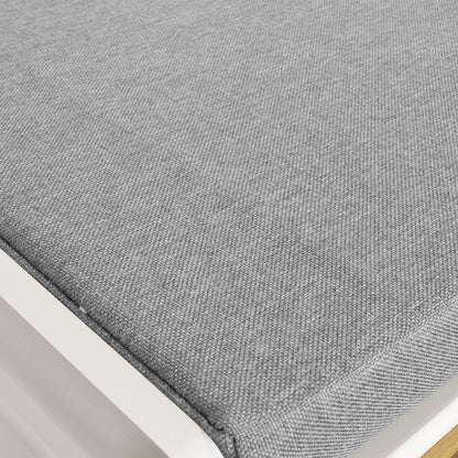 Banc de rangement à chaussures SoBuy avec 2 tiroirs et coussin, FSR23-KW