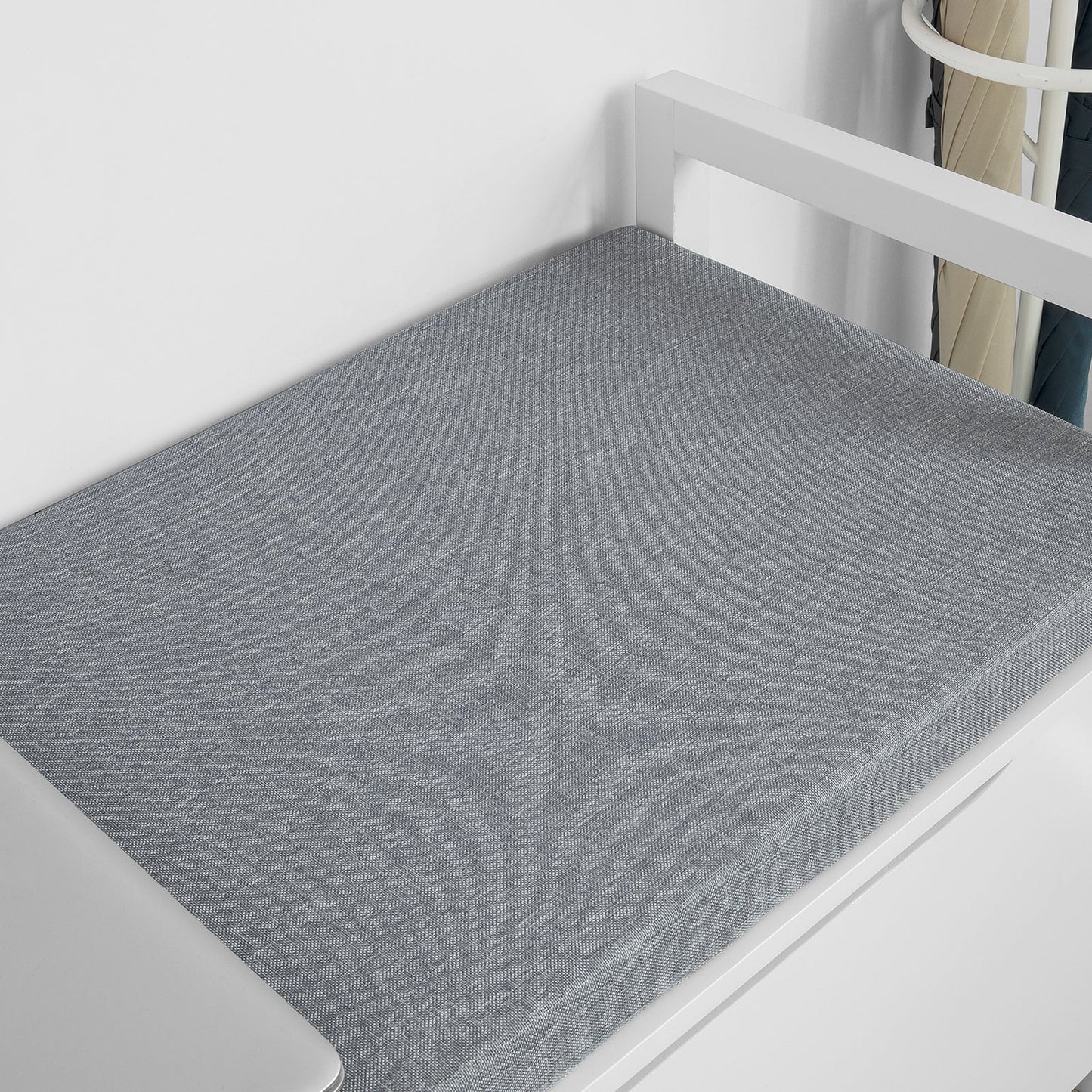 Banc de rangement SoBuy avec couvercle relevable et coussin d'assise, banc avec coffre de rangement, coffre à jouets, FSR76-W