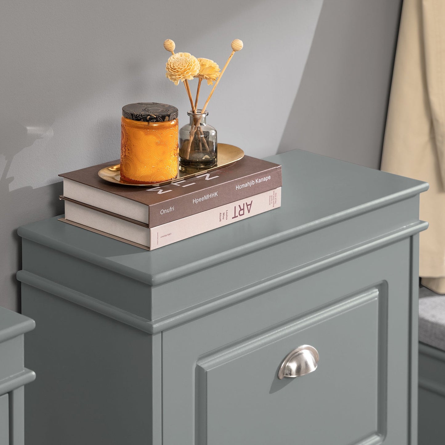 Meuble à chaussures SoBuy avec 2 tiroirs, étagère à chaussures, meuble de rangement gris FSR78-HG