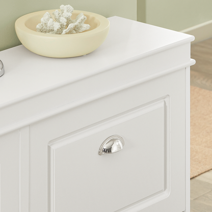 Meuble à chaussures SoBuy à 4 tiroirs, étagère à chaussures, meuble de rangement pour chaussures, FSR79-W