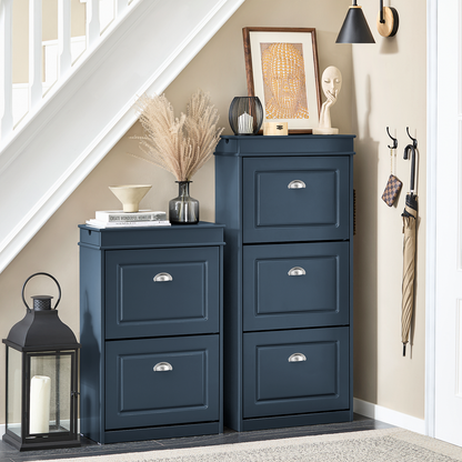 Meuble à chaussures SoBuy à 3 tiroirs, étagère à chaussures, armoire de rangement pour chaussures, blanc FSR94-B