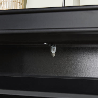 SoBuy FSR94-SCH, Meuble à chaussures à 3 tiroirs, noir