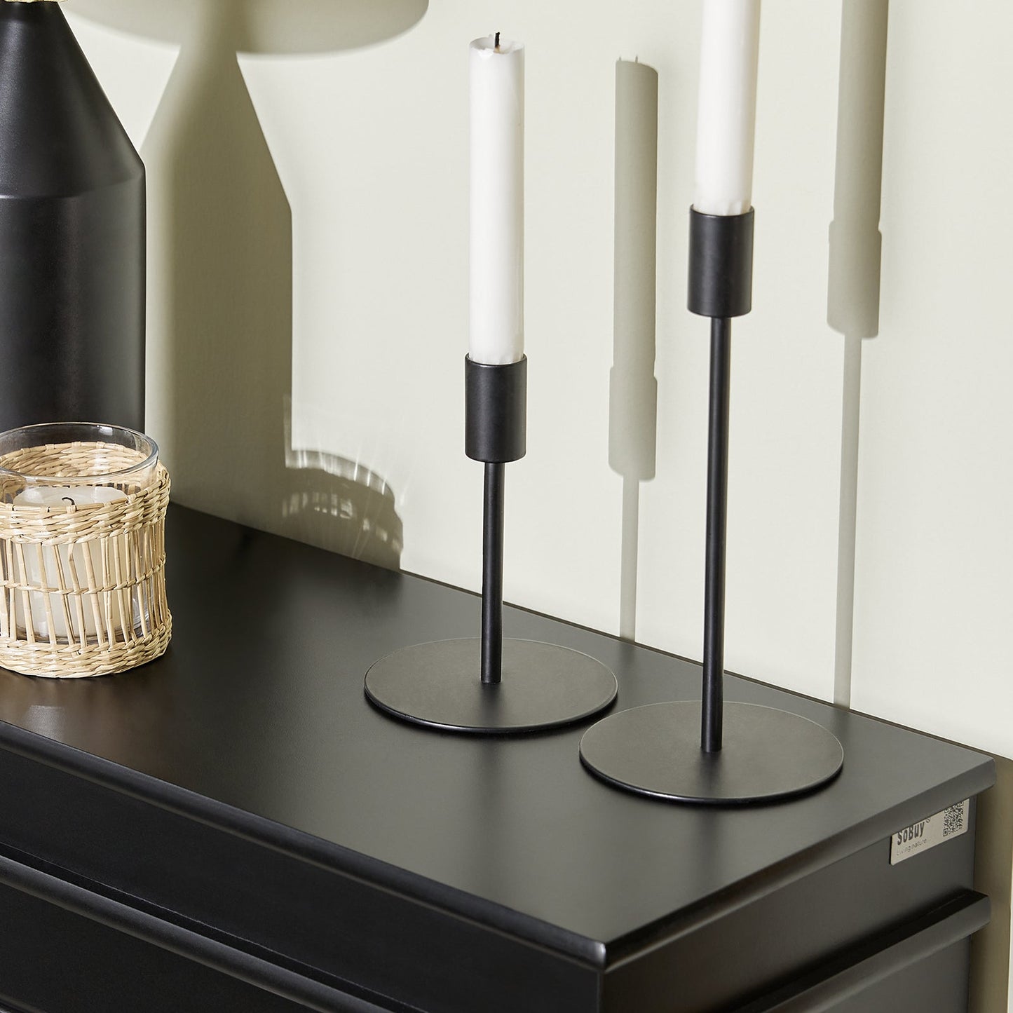 SoBuy FSR94-SCH, Meuble à chaussures à 3 tiroirs, noir