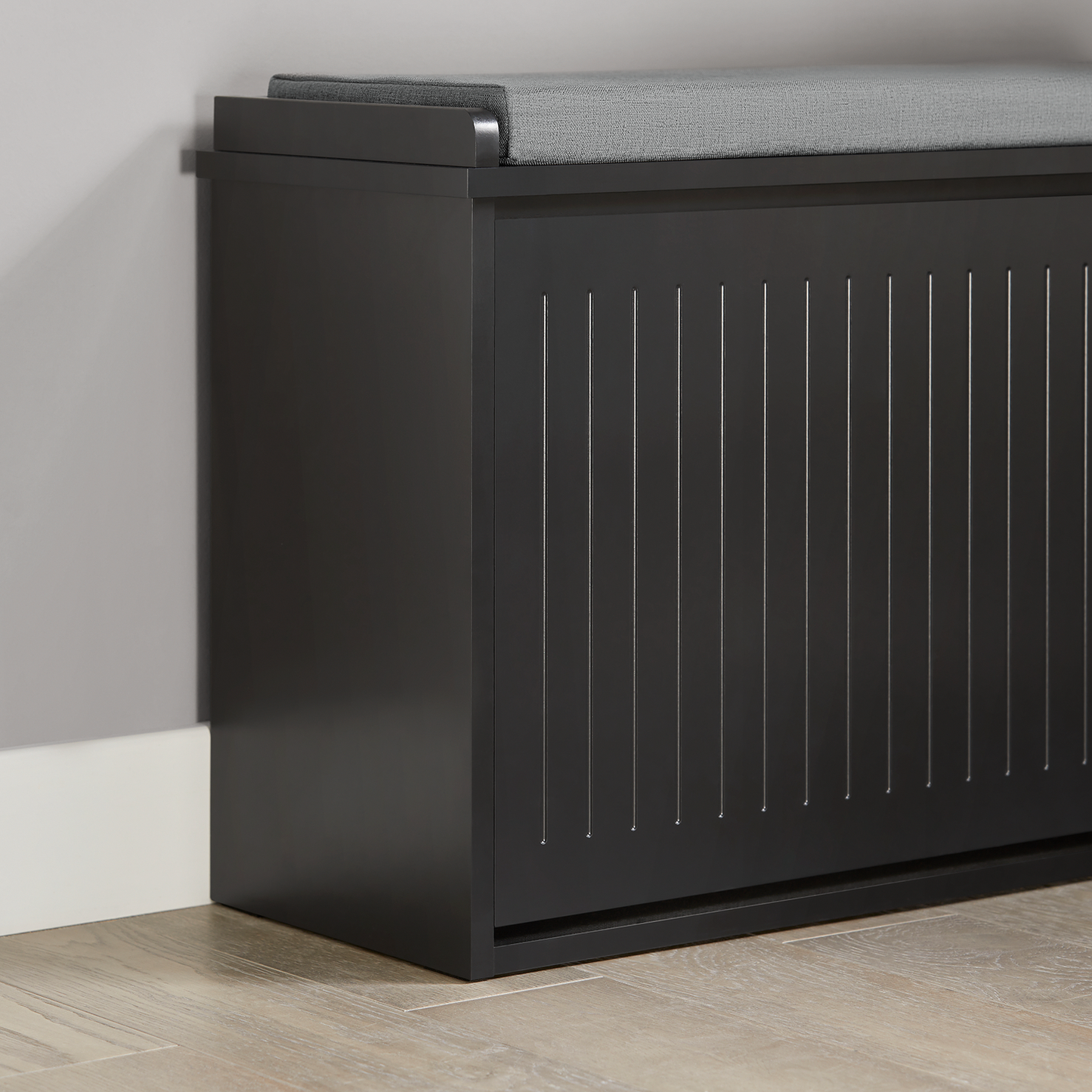 Banc à chaussures d'entrée SoBuy FSR98-SCH, étagère à chaussures, meuble à chaussures avec coussin d'assise et tiroir rabattable