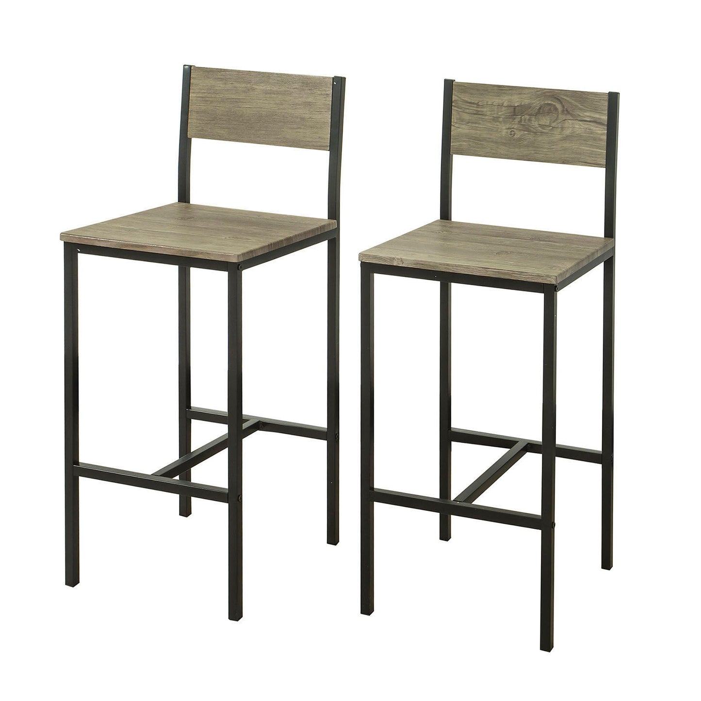 Ensemble de 2 chaises de cuisine/salle à manger à dossier haut SoBuy, FST53x2