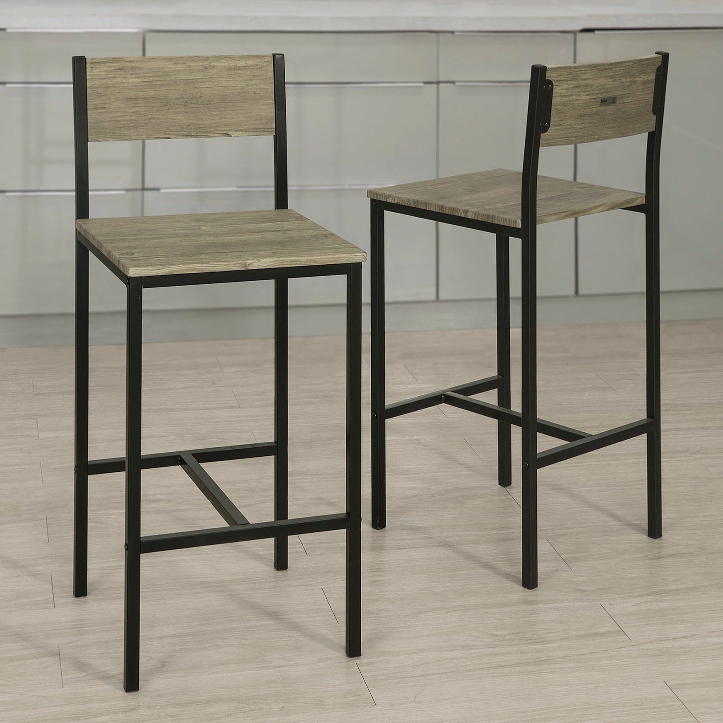 Ensemble de 2 chaises de cuisine/salle à manger à dossier haut SoBuy, FST53x2