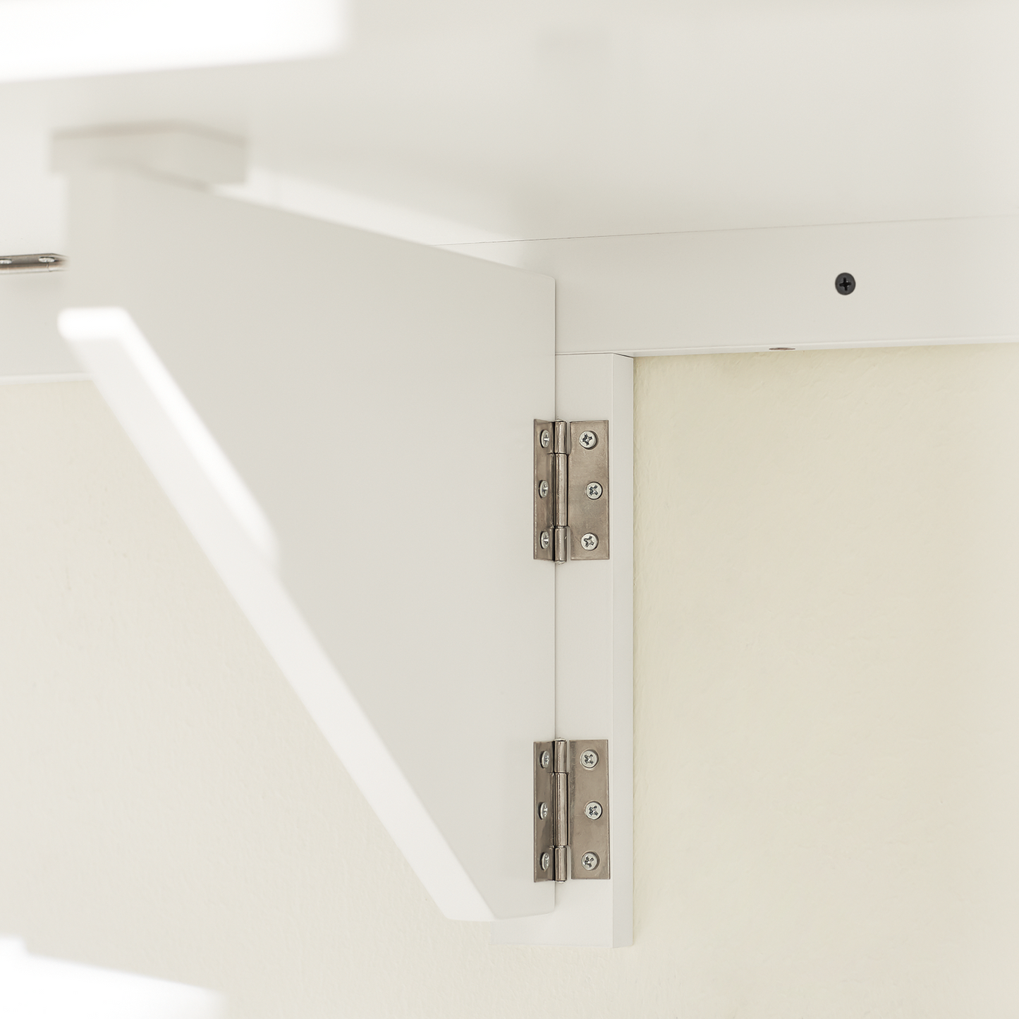 Table de cuisine/salle à manger murale pliante en bois SoBuy 60 x 40 cm, blanche, FWT03-W