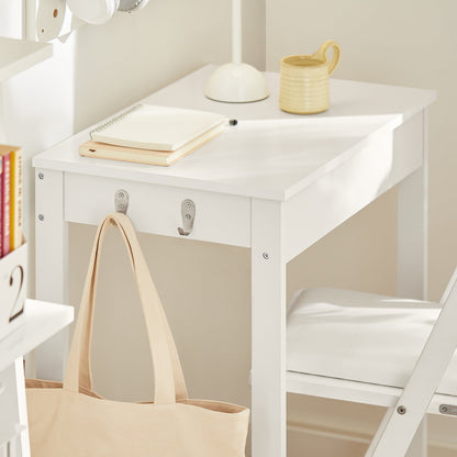 SoBuy FWT43-W, Bureau d'ordinateur, poste de travail, bureau pour enfants et adolescents