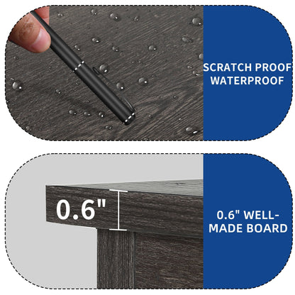 Farmhouse TV Stand for up to 65 TV with Doors and Open Shelves Media Console Power Outlet