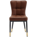 Faux Leather Upholstered Dining Chairs Set of 2/4